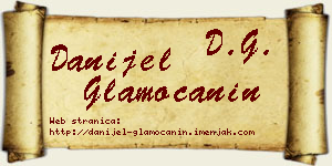 Danijel Glamočanin vizit kartica